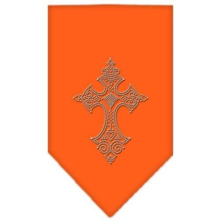 UNCONDITIONAL LOVE Cross Rhinestone Bandana Orange Large UN813580